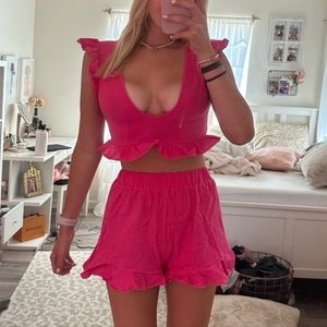 Hot Pink Short Set